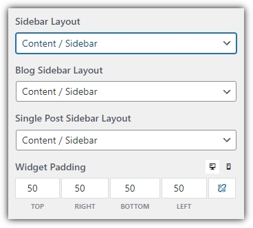 sidebars layout